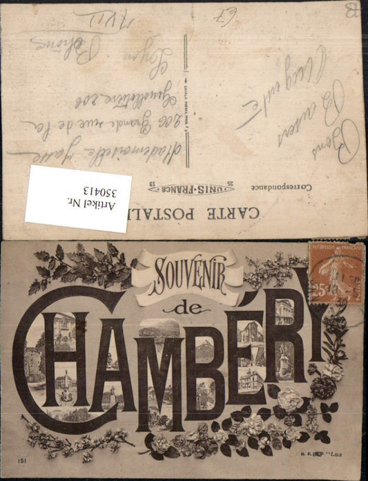 350413,Rhone-Alpes Isere Savoie Chambery Collage Mehrbildkarte Blumen