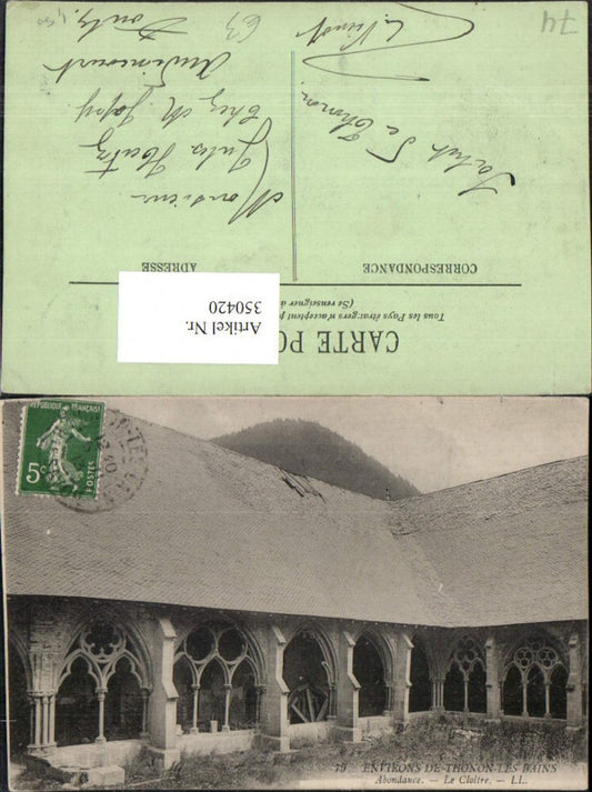 350420,Rhone-Alpes Isere Haute-Savoie Thonon-les-Bains Abondance Cloitre Kloster