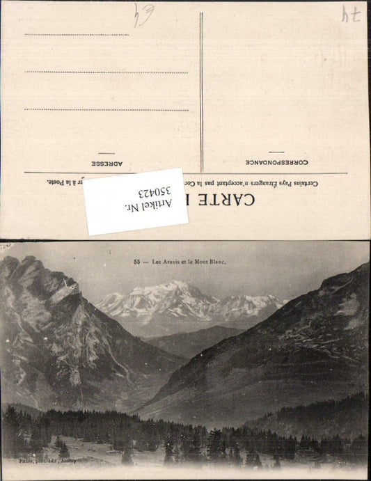 350423,Rhone-Alpes Isere Haute-Savoie Les Aravis et le Mont-Blanc Bergkulisse
