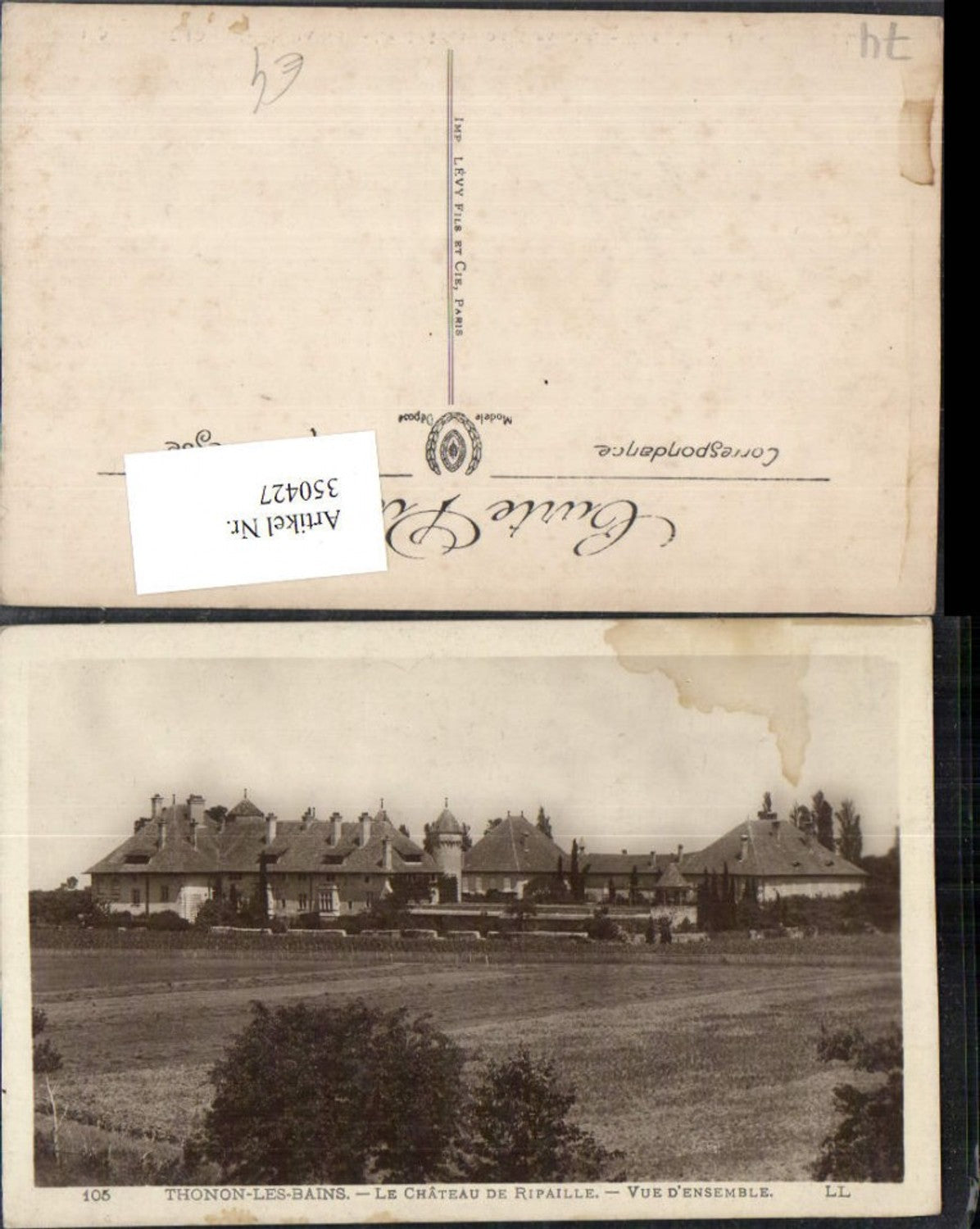 350427,Rhone-Alpes Isere Haute-Savoie Thonon-les-Bains Chateau de Ripaille Schloss
