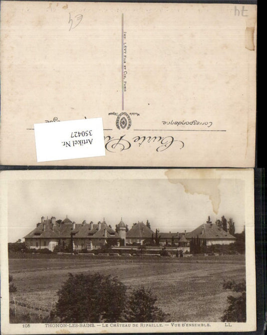 350427,Rhone-Alpes Isere Haute-Savoie Thonon-les-Bains Chateau de Ripaille Schloss