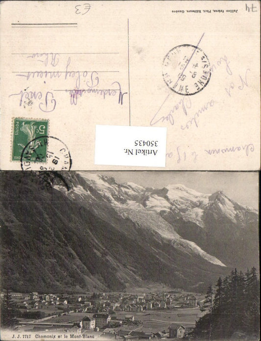 350435,Rhone-Alpes Isere Haute-Savoie Chamonix et le Mont-Blanc Totale Bergkulisse