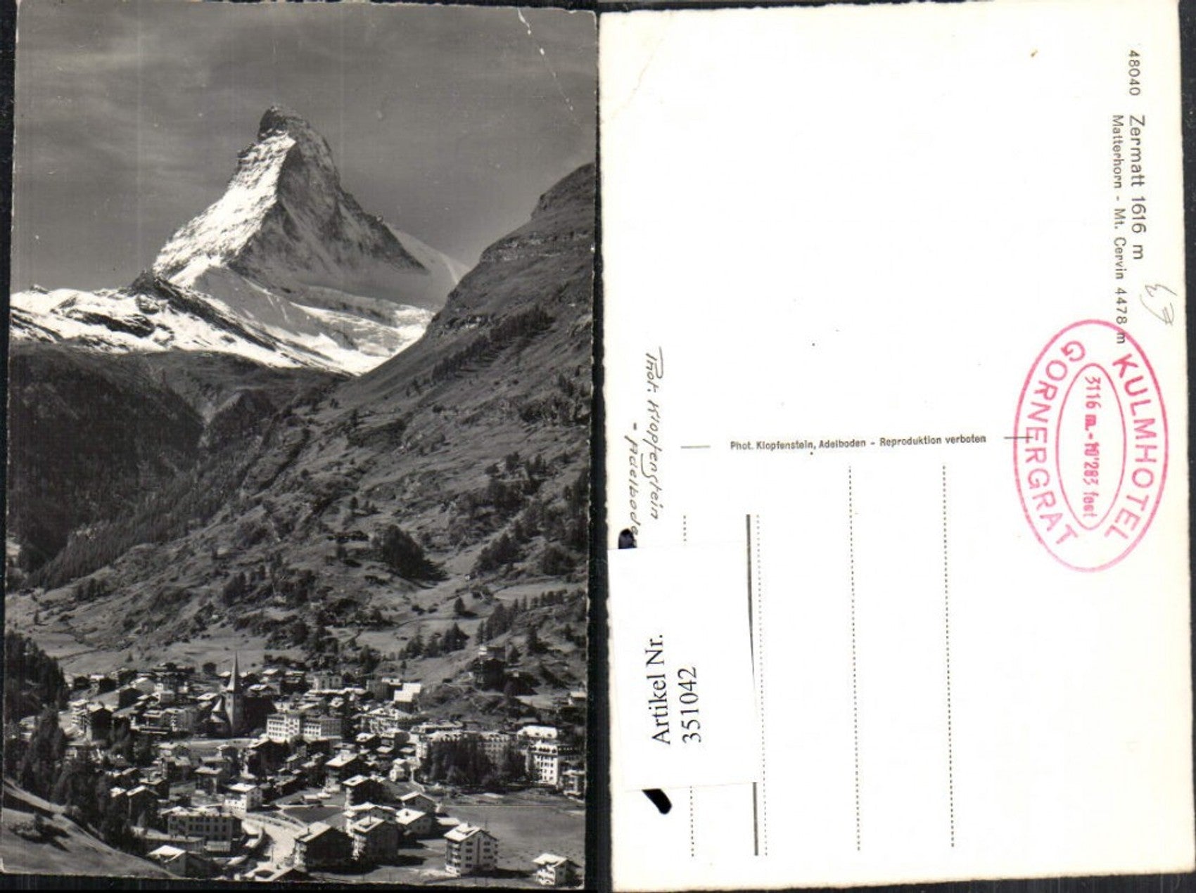 Alte Ansichtskarte – Old Postcard