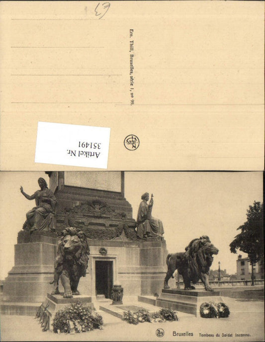 351491, Brussels, Tombeau du Soldat Inconnu (Tomb of the Unknown Soldier)
