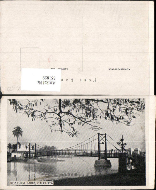 351859,Calcutta Kalkutta Dhakuria Lakes Brücke