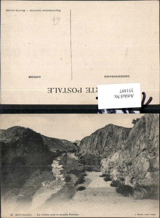 351897,Bou-Saada La riviere pres le moulin Ferrero Fluss
