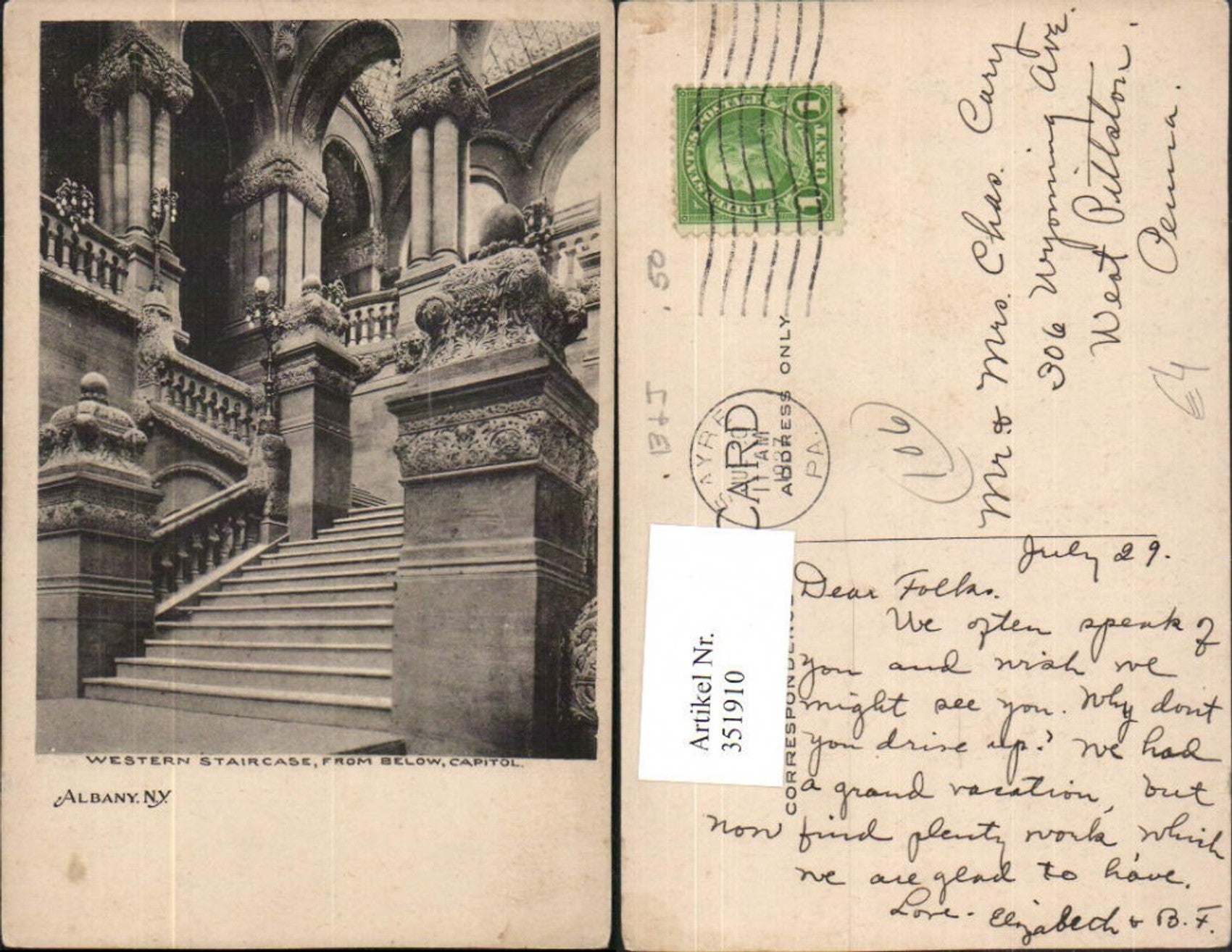 Alte Ansichtskarte – Old Postcard