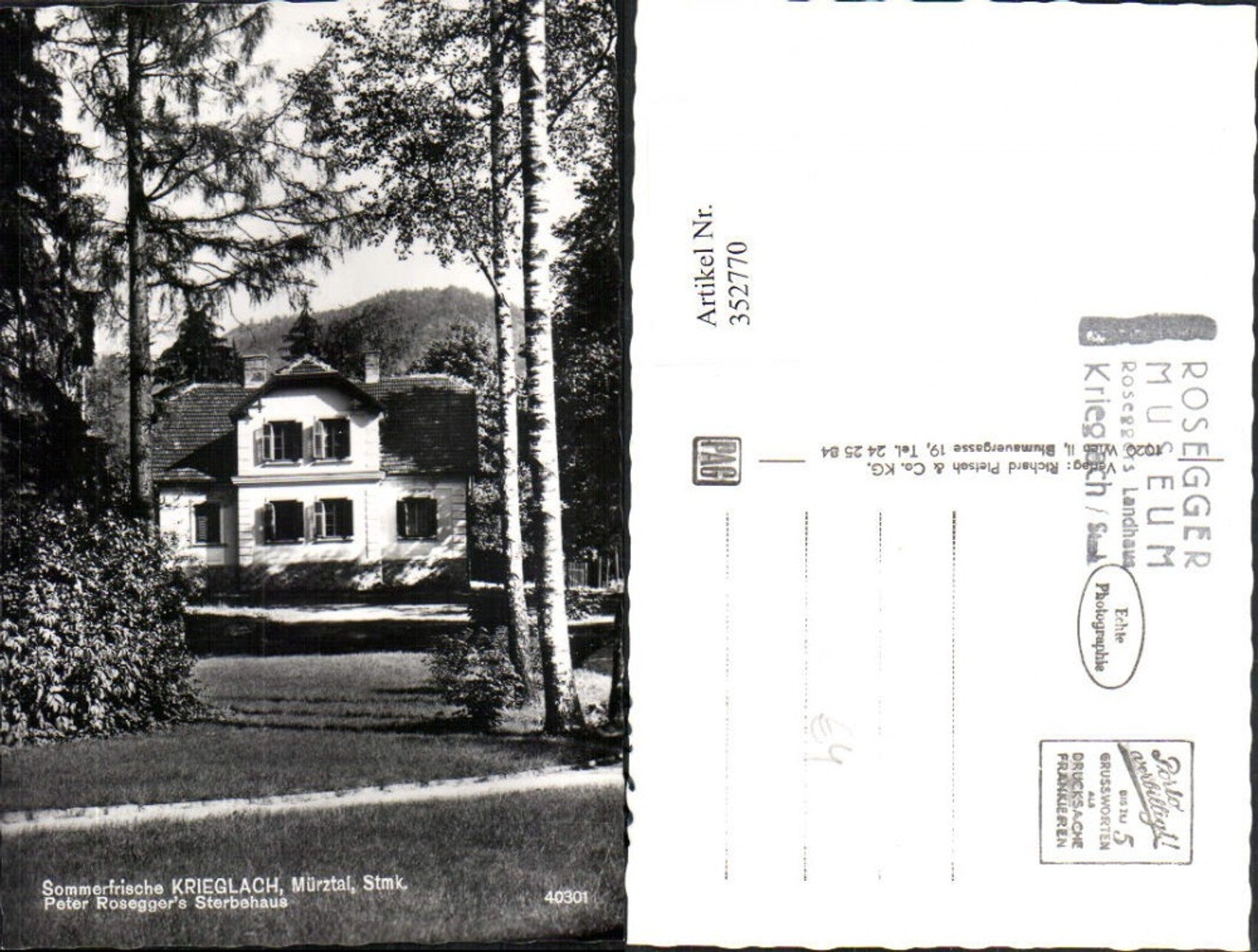 Alte Ansichtskarte – Old Postcard