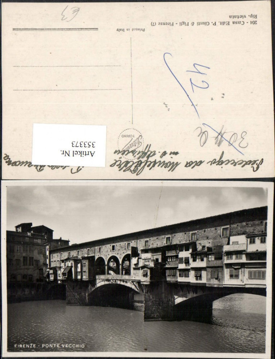 Alte Ansichtskarte – Old Postcard