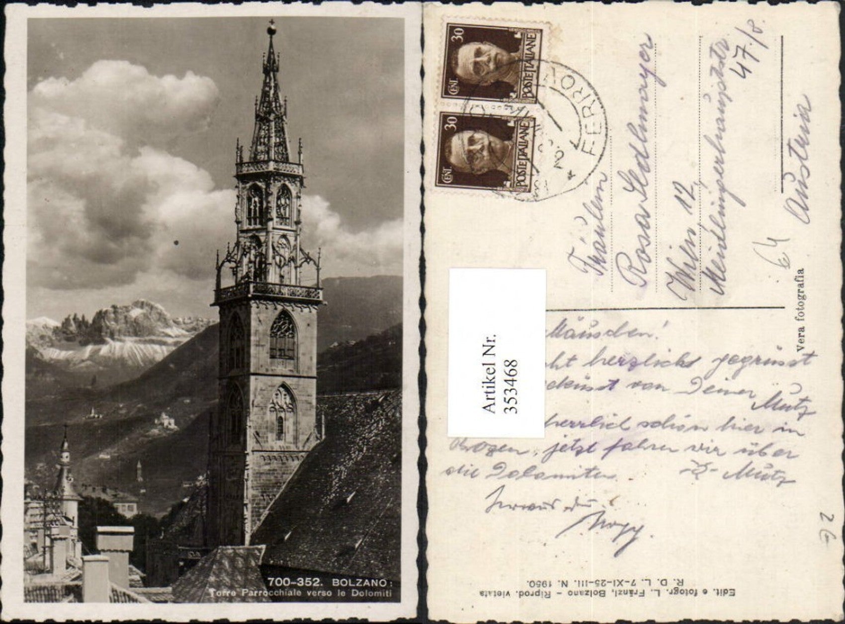 Alte Ansichtskarte – Old Postcard