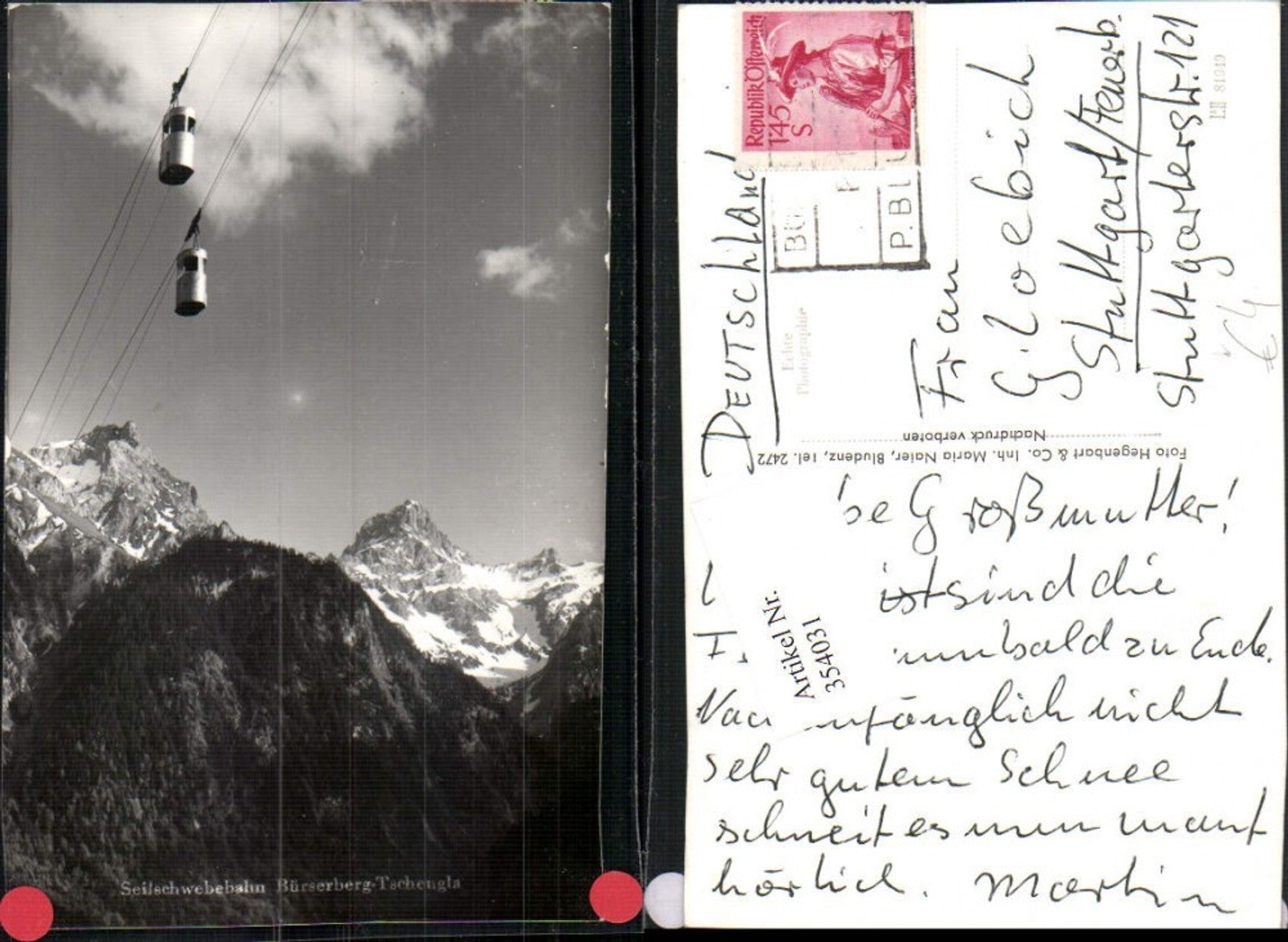 Alte Ansichtskarte – Old Postcard