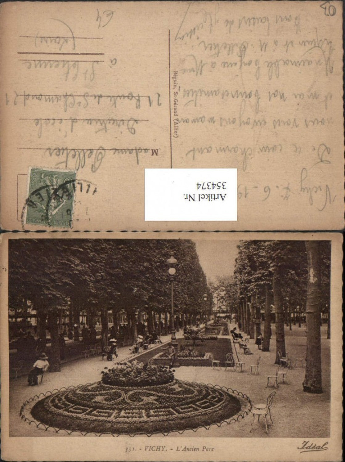 354374,Auvergne Allier Vichy L'Ancien Parc Park