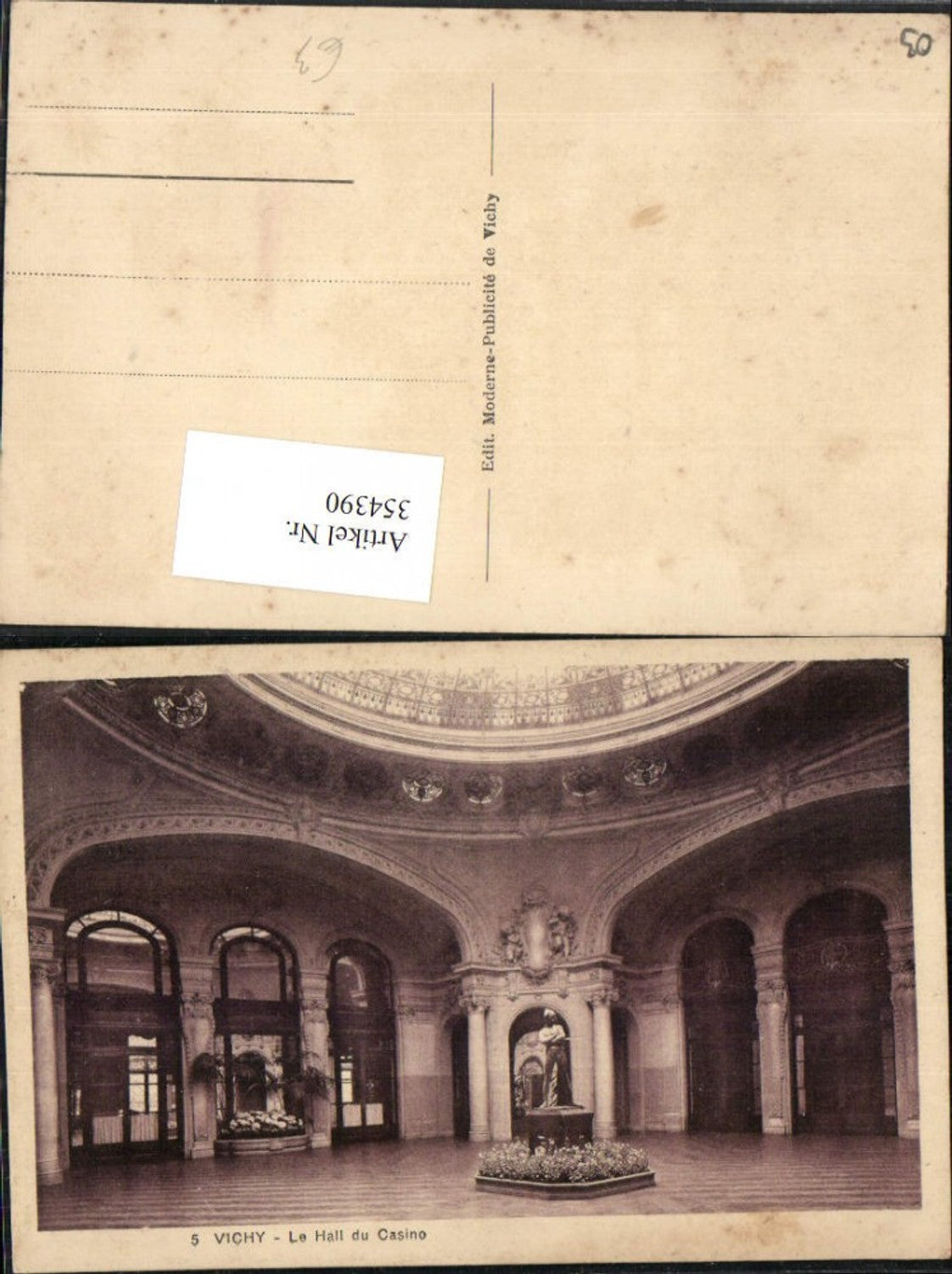 354390,Auvergne Allier Vichy Le Hall du Casino