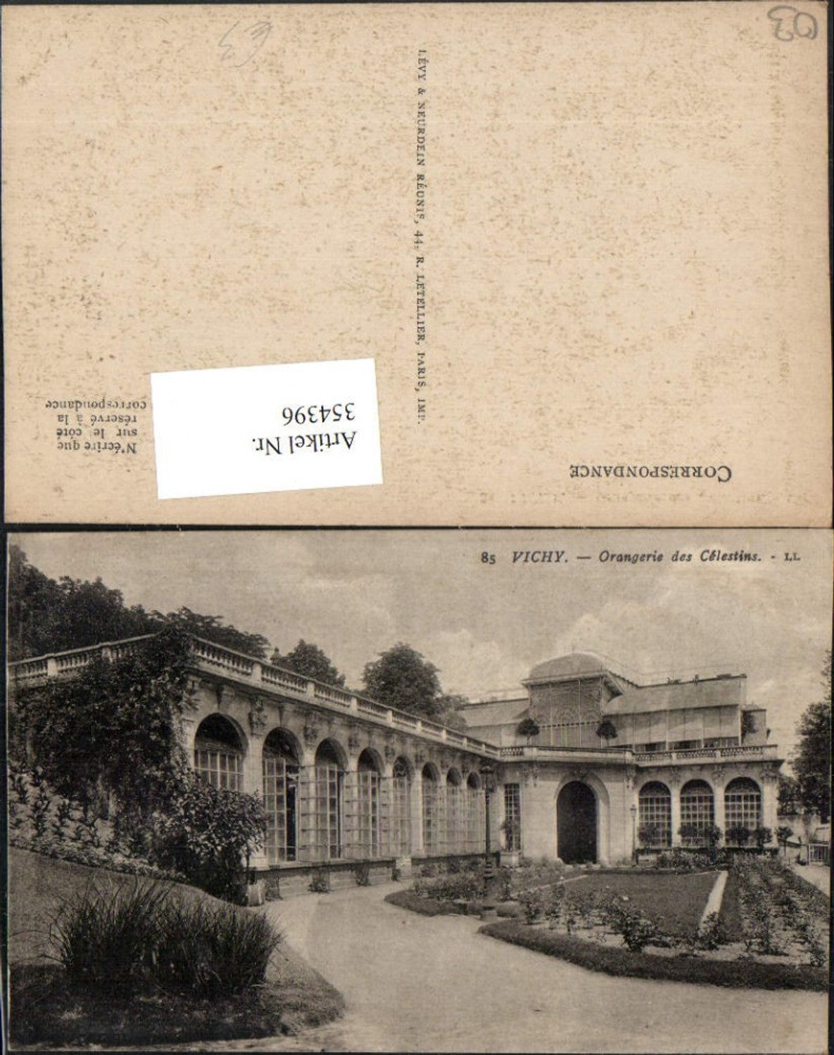 354396,Auvergne Allier Vichy Orangerie des Celestins