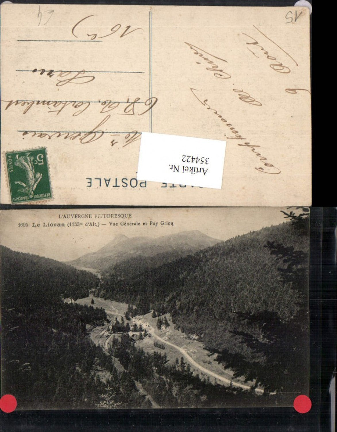 354422,Auvergne Cantal Le Lioran Vue Generale et Puy Griou Bergkulisse