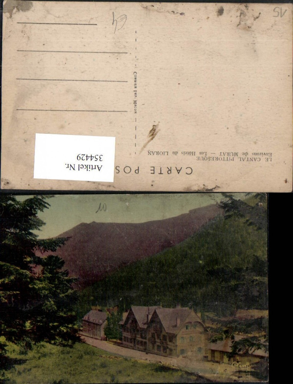 354429,Auvergne Cantal Murat Les Hotels du Lioran Bergkulisse