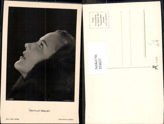 354637,Schauspielerin Gertrud Meyen pub Film Foto Verlag A 3940/1
