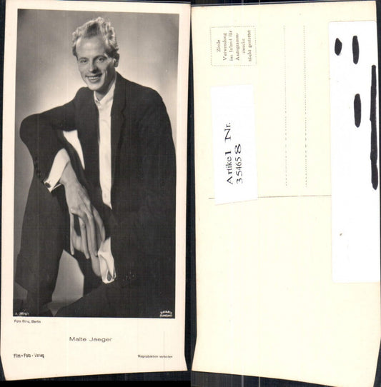354658,Schauspieler Malte Jaeger pub Film Foto Verlag A 3679/1
