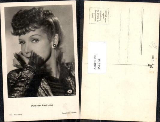 354714,Schauspielerin Kirsten Heiberg pub Film Foto Verlag A 3939/1