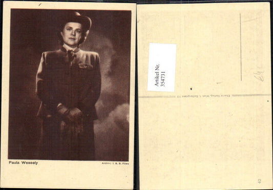 354731,Schauspielerin Paula Wessely