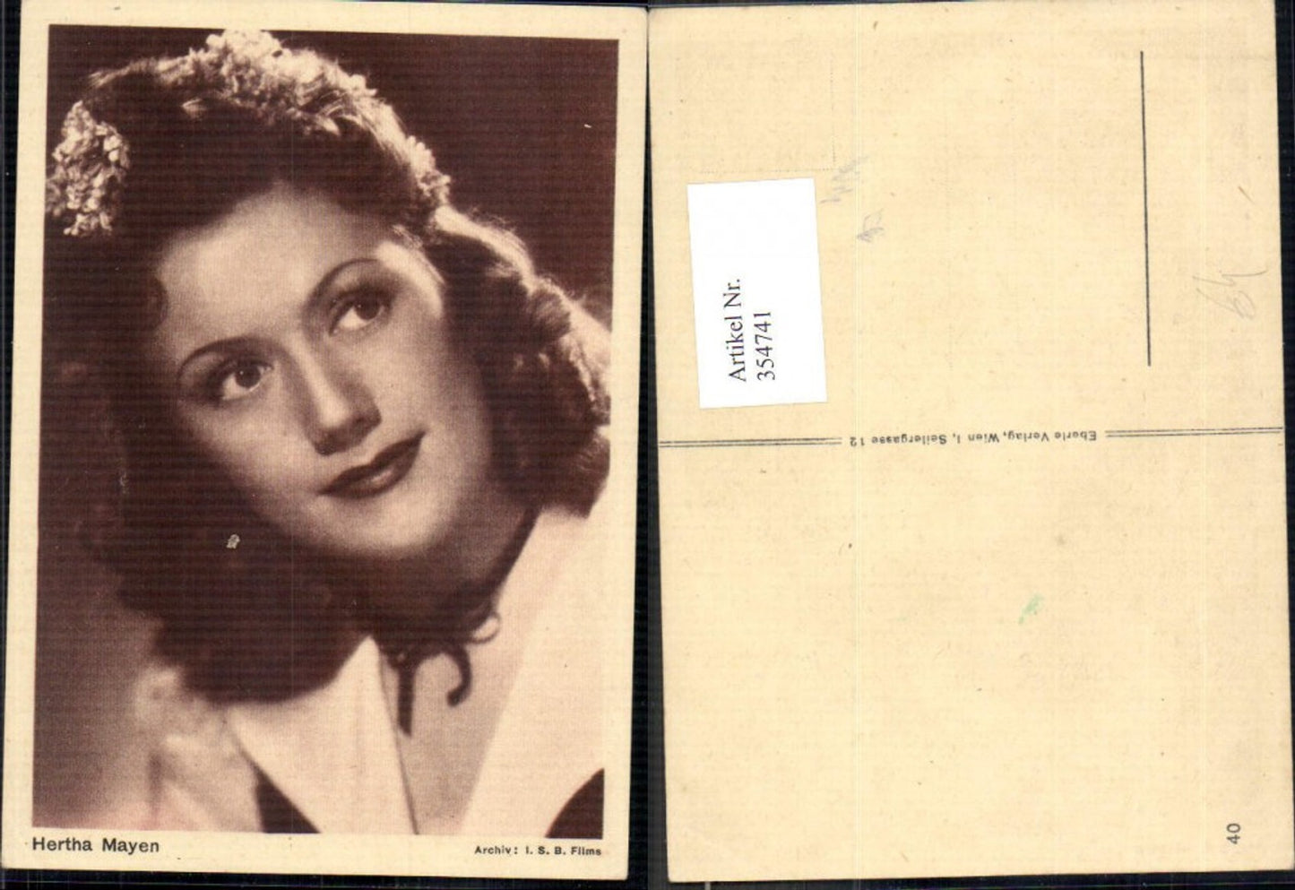 354741,Schauspielerin Hertha Mayen