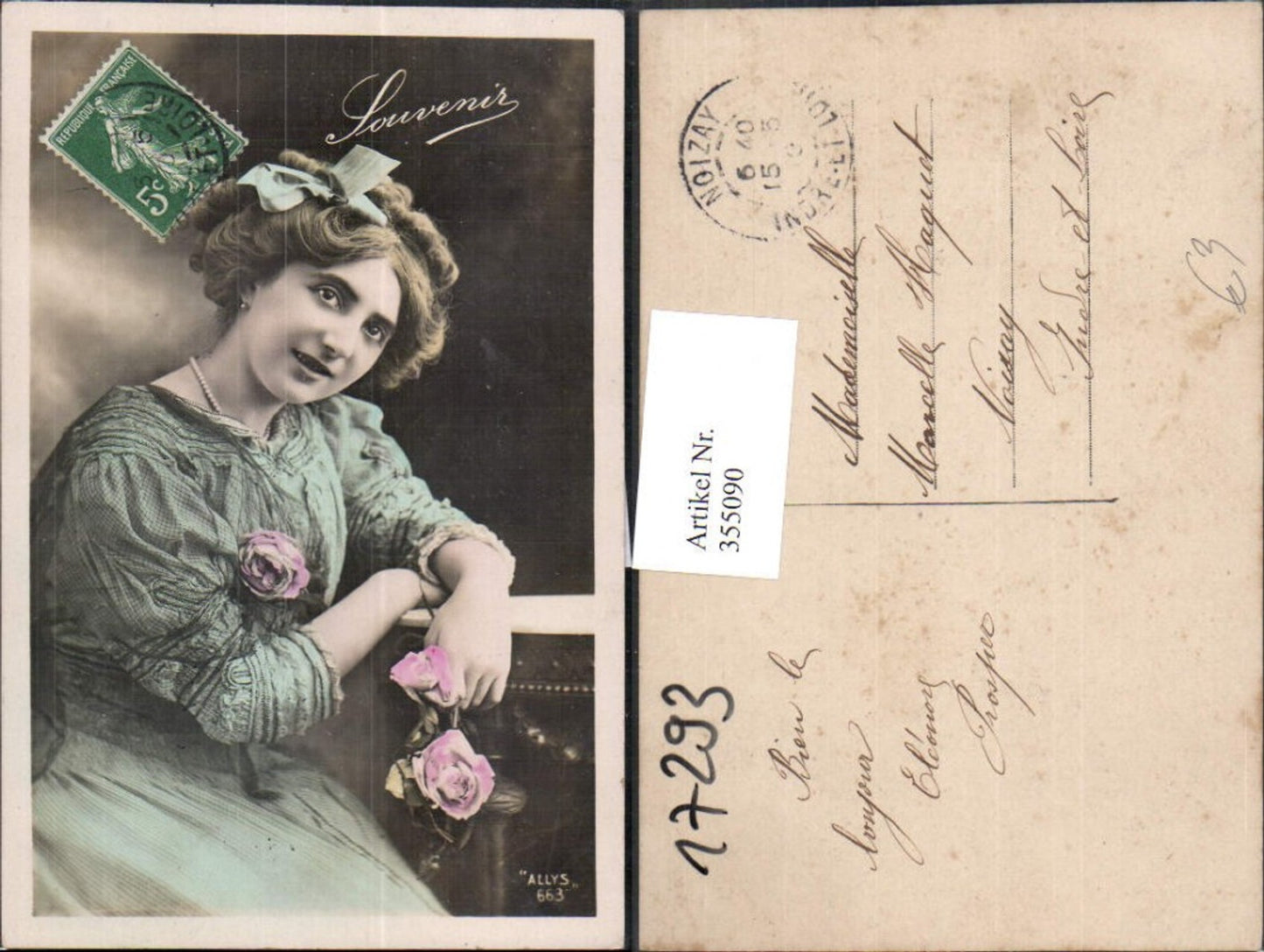 355090,Frau Haarschleife Rosen Blumen