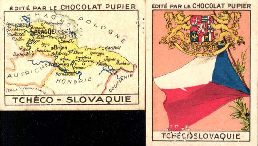 355611,2 Reklame Kärtchen Chocolat Pupier L Europe Tchecoslovaquie Page 16