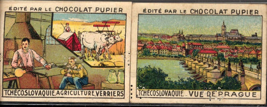 355615,2 Reklame Kärtchen Chocolat Pupier L Europe Tchecoslovaquie Page 16