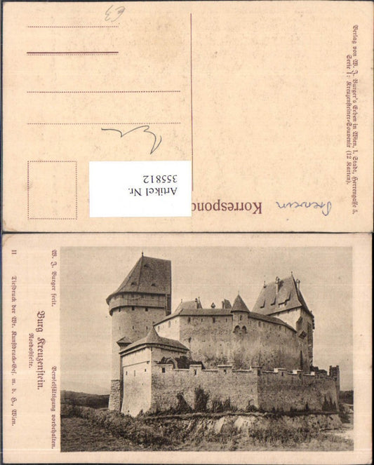 355812,Burg Kreuzenstein Nordostseite Leobendorf