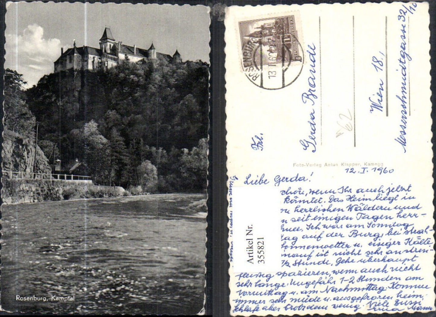 355821,Burg Rosenburg am Kamp Rosenburg-Mold Kamptal