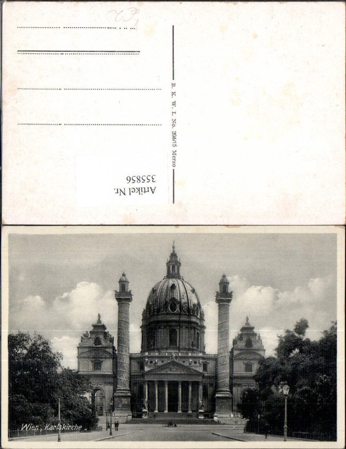 355856,Wien Karlskirche Kirche pub B.K.W.I. 396/15