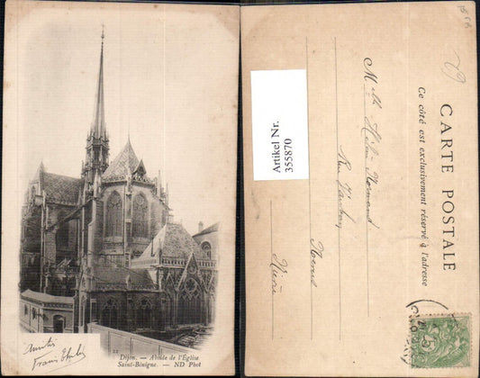 355870,Dijon Abside de l Eglise Saint-Benigne Kirche