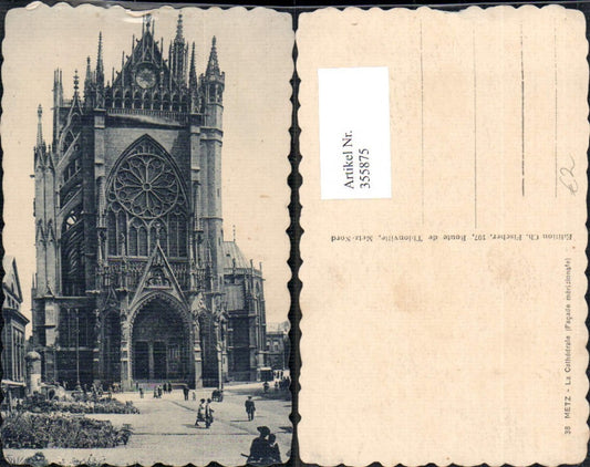 355875,Metz La Cathedrale Facade meridionale
