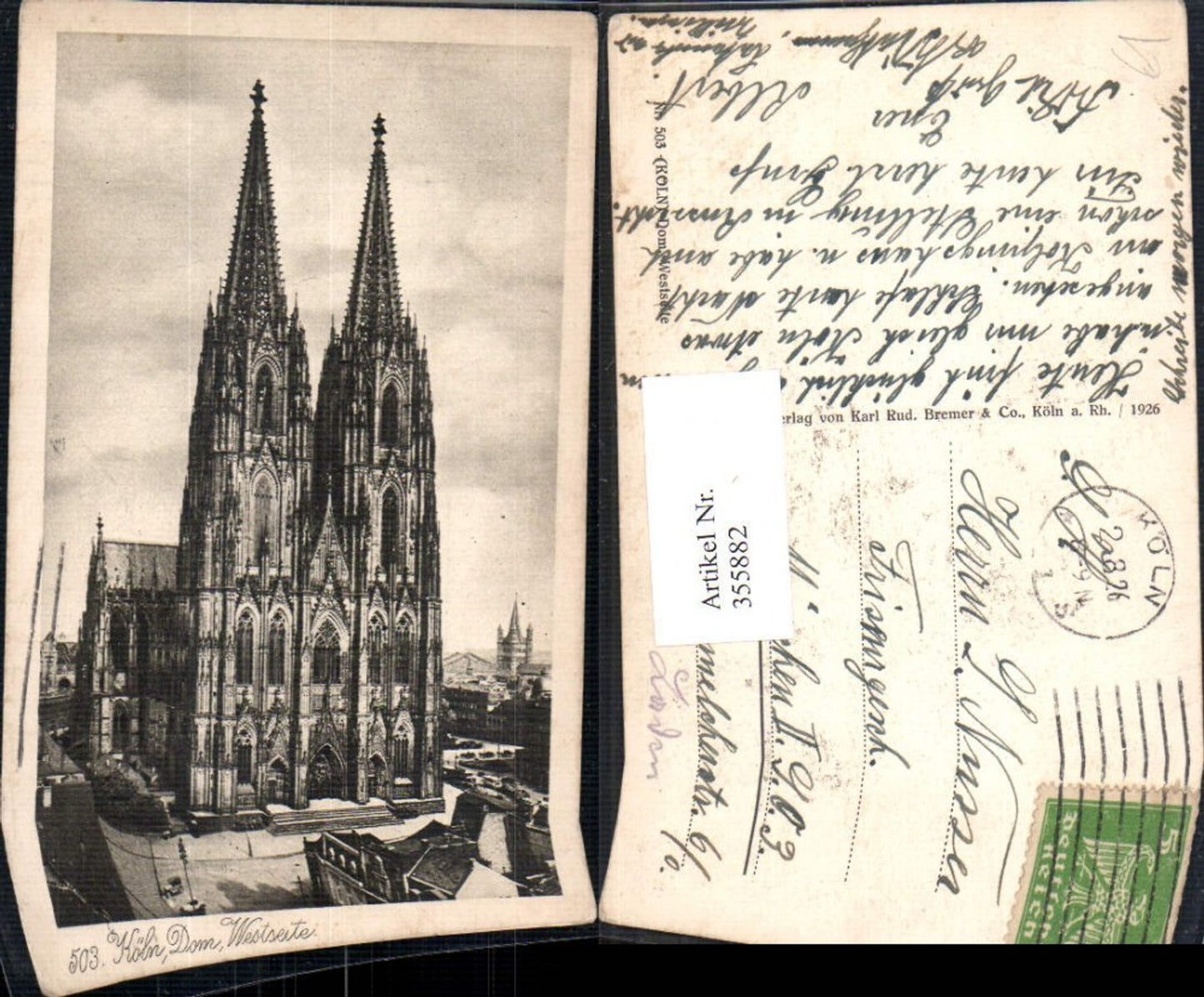 355882,Köln Dom Westseite