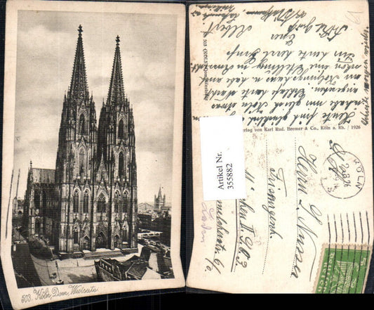 355882,Köln Dom Westseite