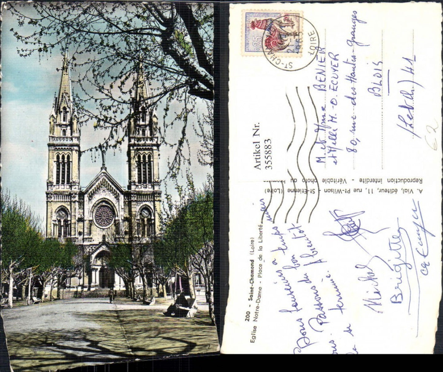 355883,Saint-Chamond Loire Eglise Notre-Dame Place de la Liberte Kirche