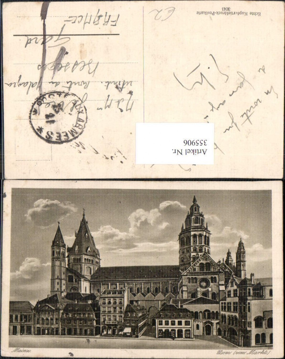 355906,Mainz Dom vom Markt