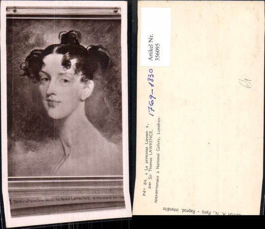 356095,Künstler Ak Sir Thomas Lawrence La princesse Lieven Adel Monarchie