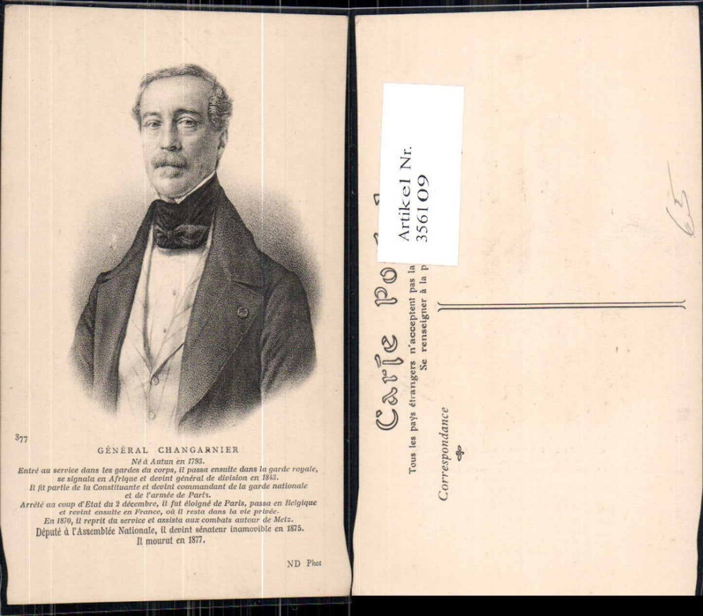 356109,Politiker General Changarnier