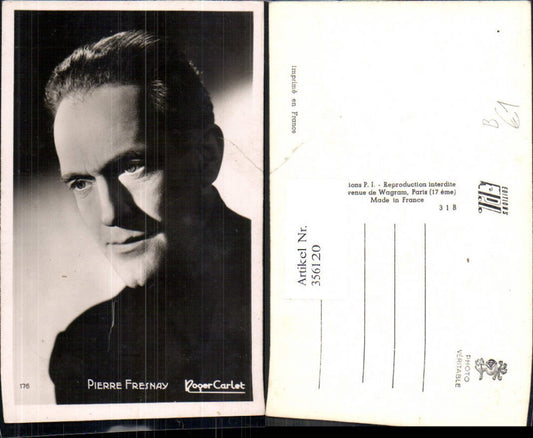 356120,Pierre Fresnay Portait Schauspieler Filmschauspieler