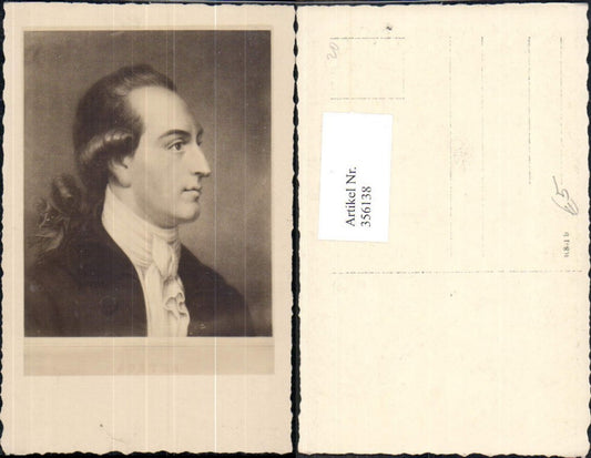 356138,Künstler Ak Goethe Portrait Passepartout