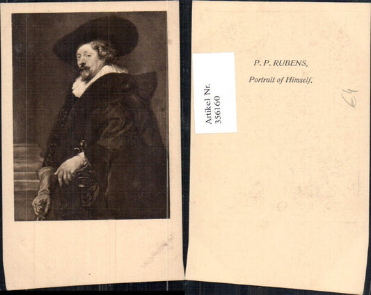 356160,Künstler Ak Peter Paul Rubens Portrait of Himself Selbstbildnis
