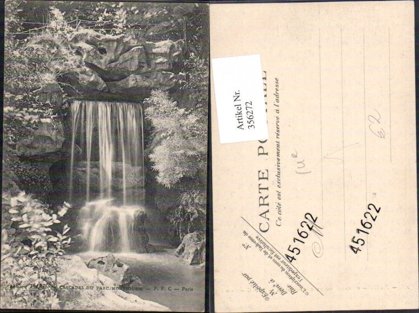356272,Ile-de-France Paris 14Cascades du Parc Montsouris Wasserfall