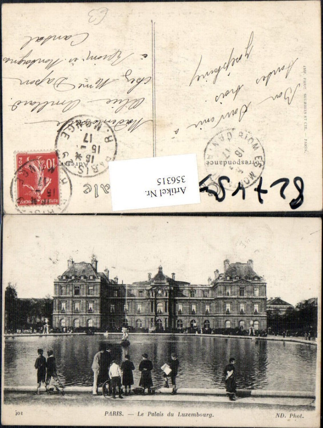 356315,Ile-de-France Paris Le Palais du Luxembourg Wasserbecken Schloss Brunnen