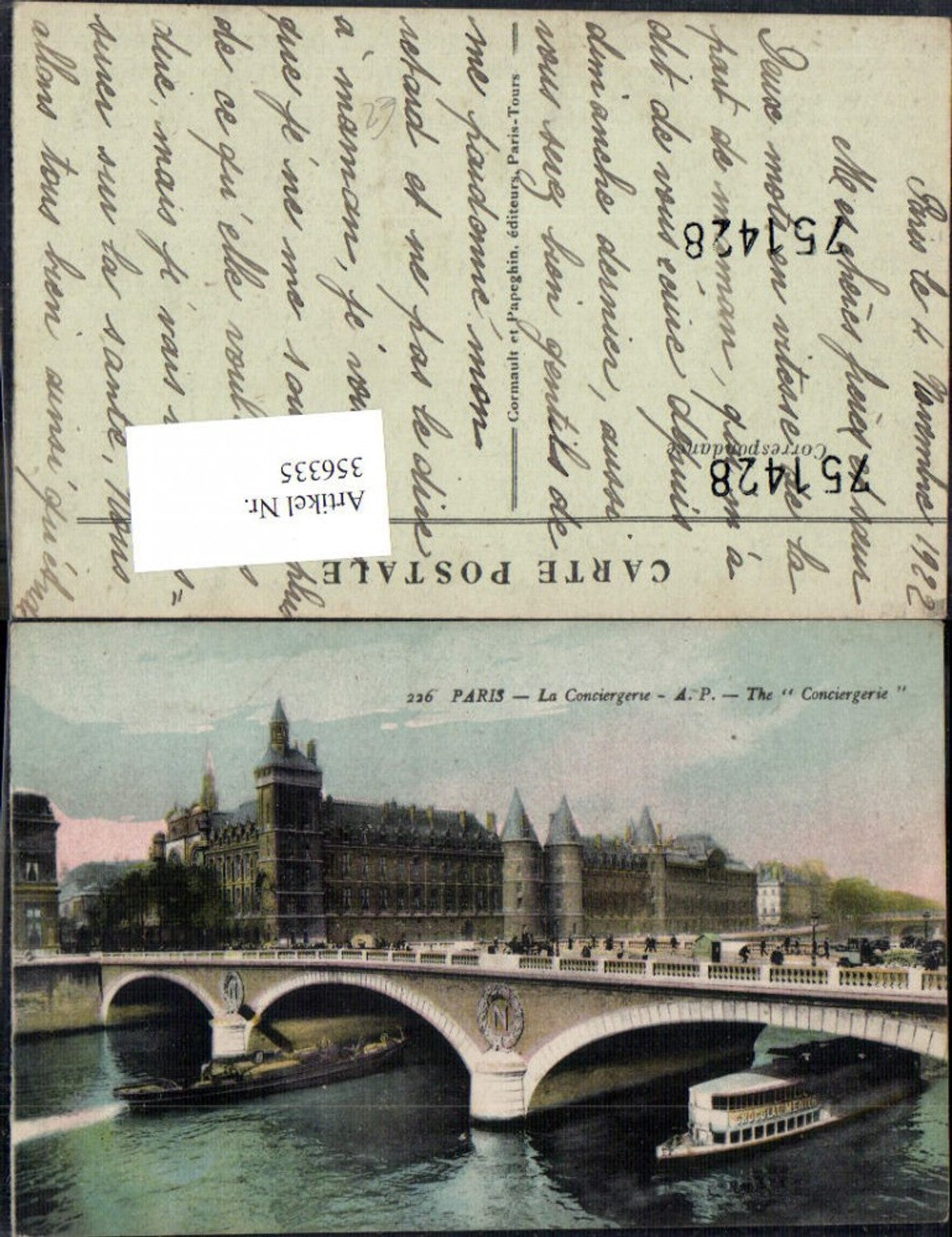 356335,Ile-de-France Paris La Conciergerie The Conciergerie Brücke Schiff Gebäude