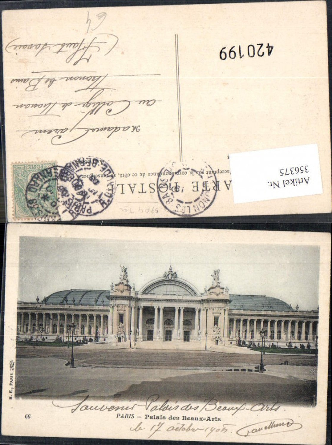 356375,Ile-de-France Paris Palais des Beaux-Arts Schloss
