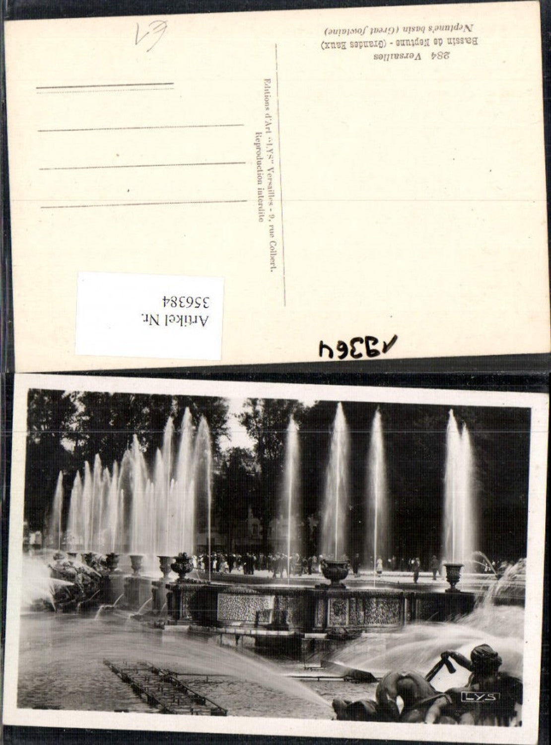 356384,Ile-de-Franche Yvelines Versailles Schloss Bassin de Neptune Grandes Eaux Brunnen Springbrunnen