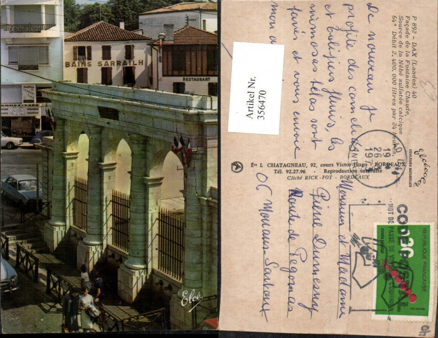 356470,Aquitanien Landes Dax Fontaine Chaude Source de la Nehe