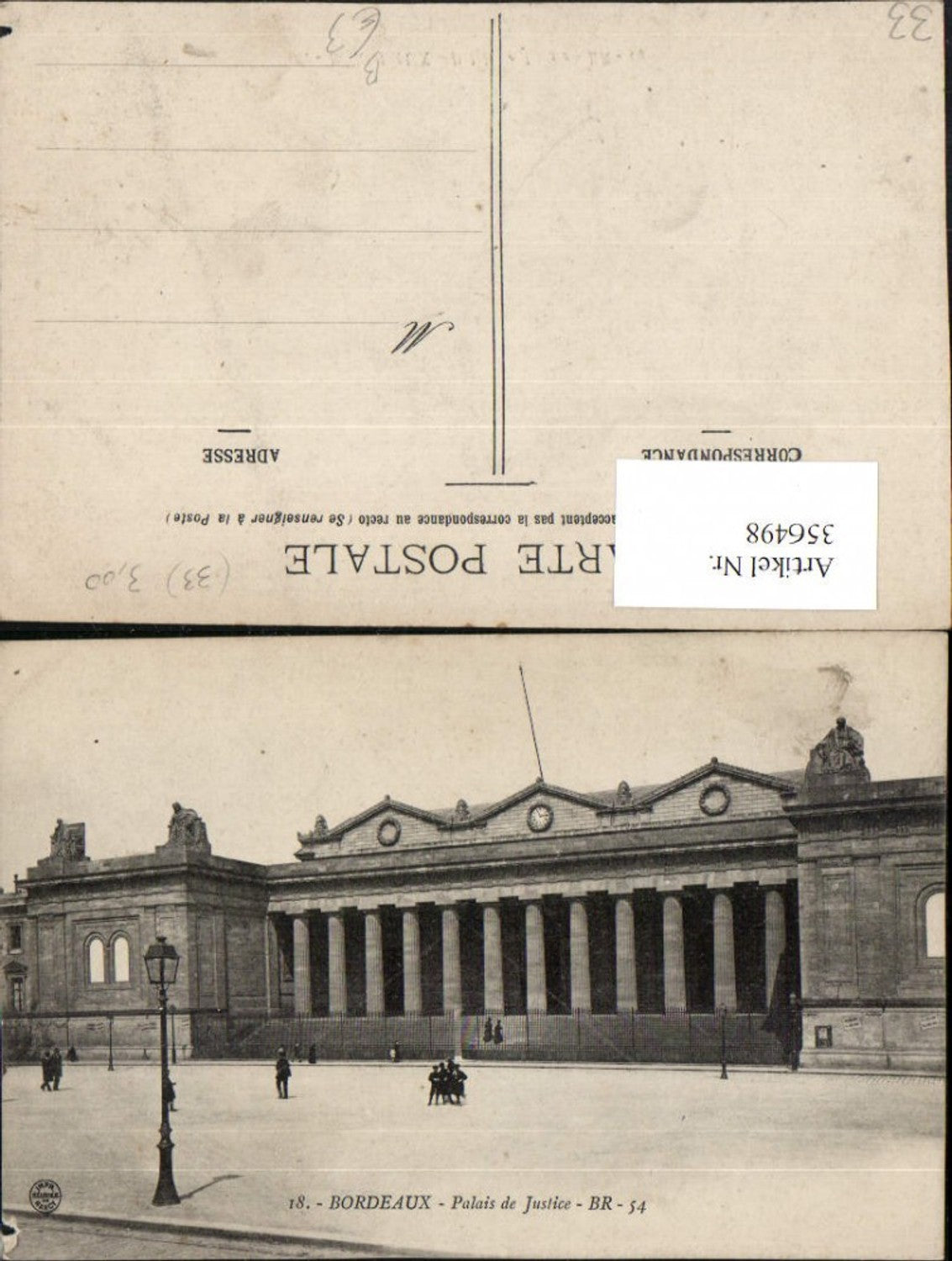 356498,Aquitanien Gironde Bordeaux Palais de Justice Justizpalast