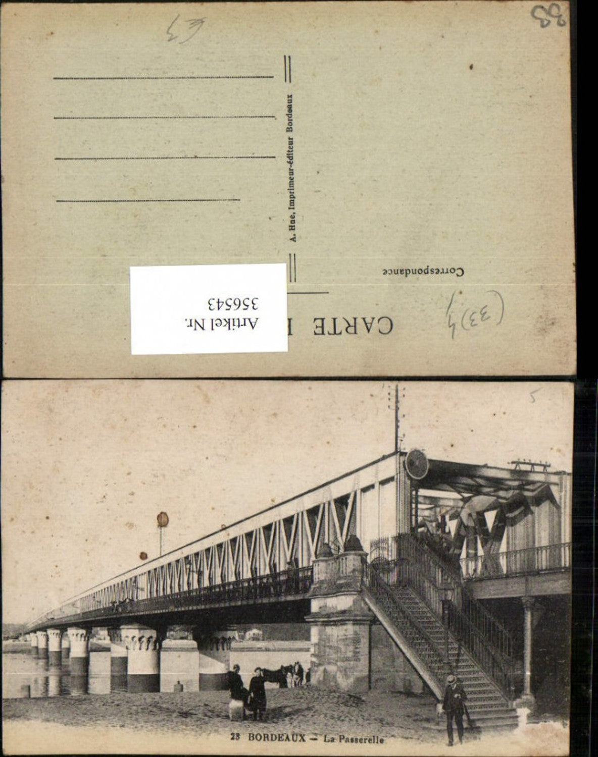356543,Aquitanien Gironde Bordeaux La Passerelle Brücke